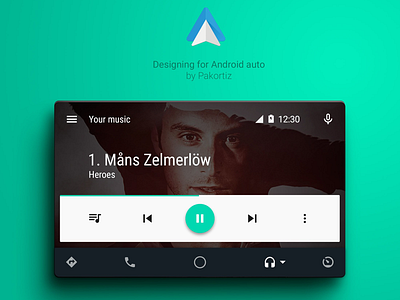 Android Auto design android auto car design display materialdesign ui