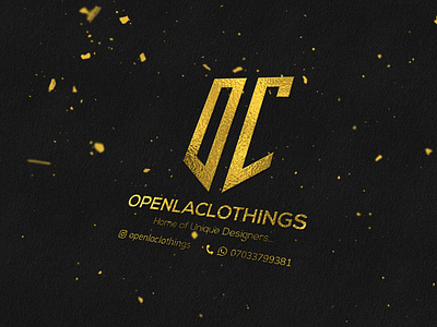 OC logo 3d branding graphic design logo