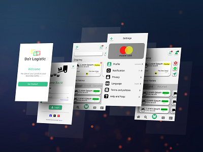 Don't Logistics app design delivery app delivery app ui figma logistic app logistic app ui ui uiux user interface ux