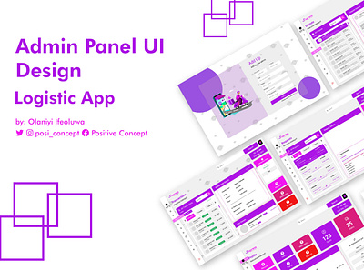 Logistics system admin panel app design delivery logistics positive concept ui uiux user interface ux