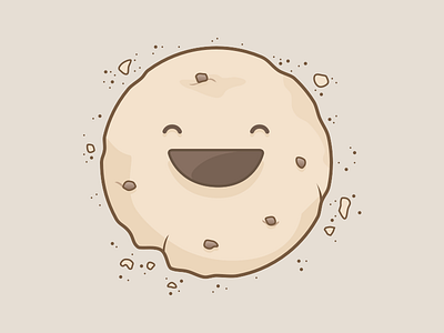 A happy cookie! chocolate cookie happy