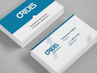 0ridis business card identity logo