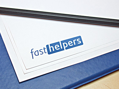 Fasthelpers branding identity logo