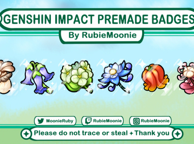 Genshin Impact Premade Badges