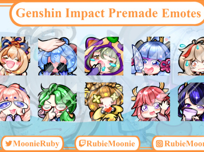 Genshin Impact Premade Emotes - 01