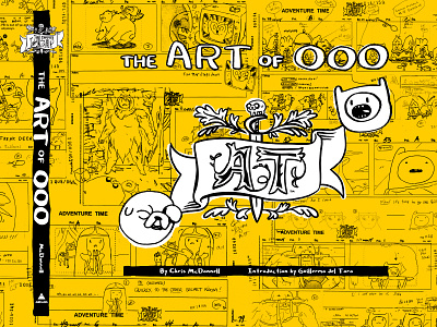 Detail of Adventure Time: The Art of Ooo Case Design animation art book design graphic