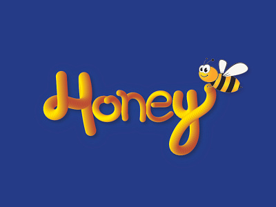 3D TEXT 3d 3dlogo graphic design honeybee logo logodesign vector
