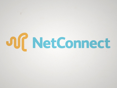 NetConnect logo netconnect phone telecom waves wire