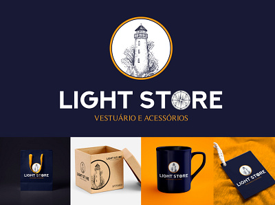 Branding Project - LIGHT STORE branding businesslogo design flatlogo graphic design illustration logo logodesign vector