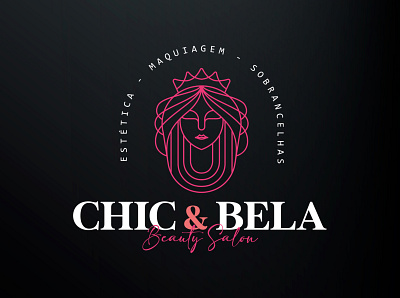 Logo Design - CHIC & BELA (Salon Hair) branding businesslogo design flatlogo graphic design illustration logo logodesign vector