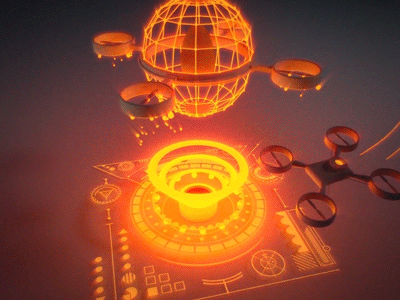 Summon Drones 3d 3d animation aftereffects cinema4d drone motiongraphics octanerender