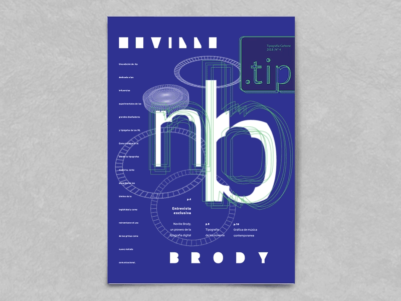 Magazine design motion graphics typography
