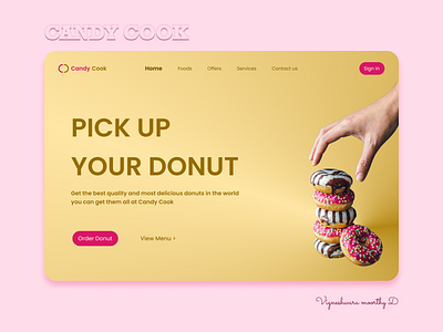 CANDY COOK - FOOD ORDERING WEBSITE