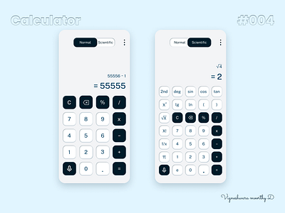 Calculator - #004 004 calculator calculatorui dailyui mobilecalculator mobileui scientific scientificcalculator scientificcalculatorui ui uiux ux