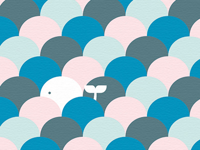 Whale blue clean illustration pattern pink sea simple texture vector water whale