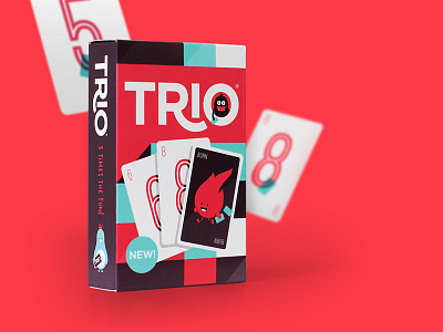 Trio - Full project now published! brand branding card game character cute identity logo packaging playing card playing cards