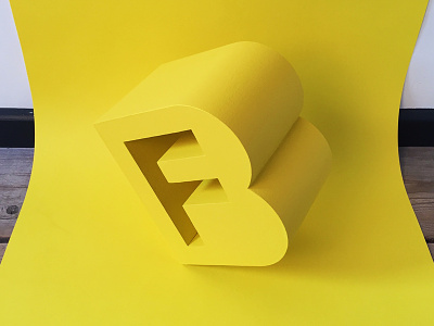 Photoshoot test shots 3d brand branding icon identity logo photo polystyrene yellow