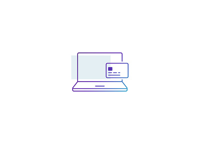 Payment Icon 2: Online design gradient icon iconography icons illustration ios laptop line ui ux