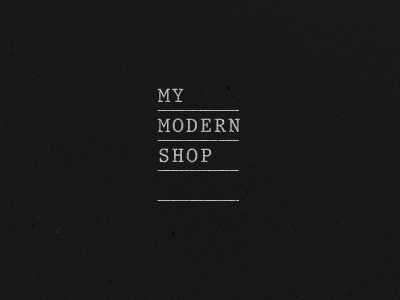 Mms Concept black brand branding identity logo modern monotone simple type white