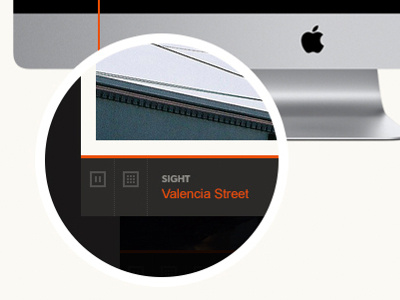 Viewfindr.com - Image caption detail apple black border caption detail grey icon icons image red ui ux web website