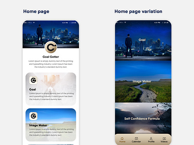 Goal Getter App UI/UX Design