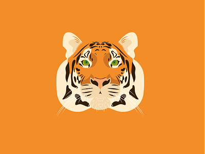 Year of the Tiger adventure cat graphic design illustration jungle orange tiger vector zodiac