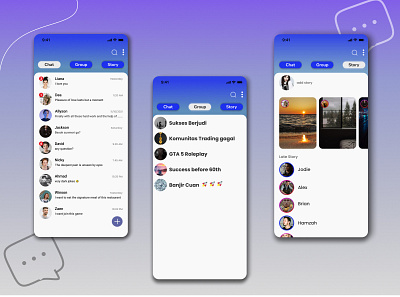 Chat App Design chat design ui