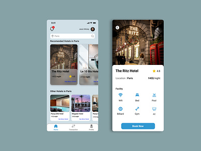 Hotel Apps Design Mobile