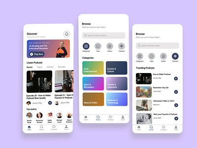 Podcast App Design