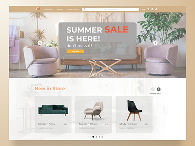 Furniture Store Website branding design ecommerce furniture graphic design home house online online store onlinestore room sites ui ux web website