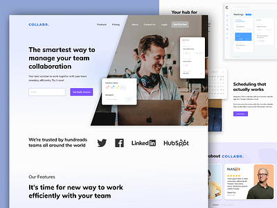 Team Collaboration SaaS Web Design