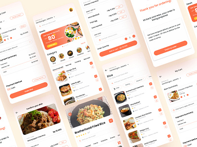 Foodeli - Food Delivery App app branding delivery design food fooddelivery graphic design illustration interface mobile prototype ui ux