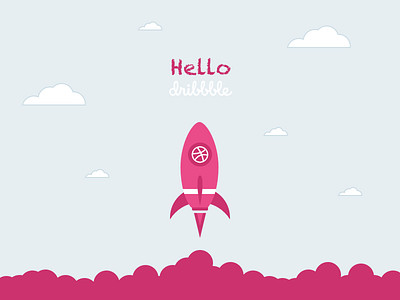 Hello Dribbble dribbble hello