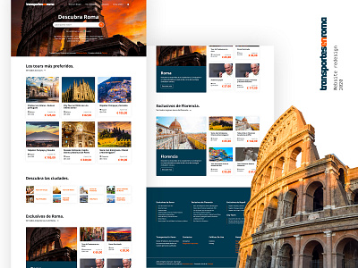 Transportes En Roma branding design ui ux web webdesign wordpress