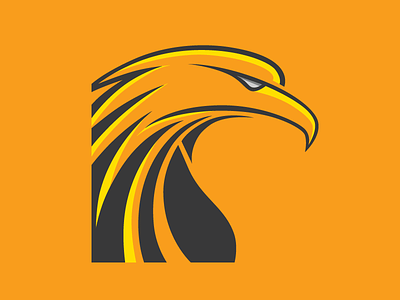 miravision(eagle version) eagle illusration logo work yellow