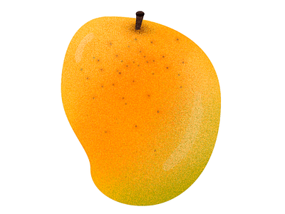 Alphanso Mango digital illustration food illustration foodie fruit illustration illustrator india mango minimal summer yummy