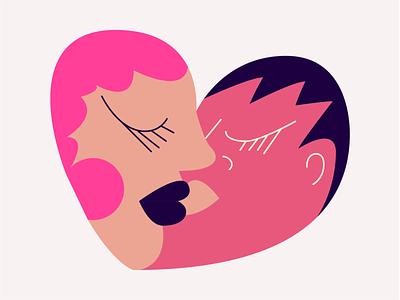 Lovers characterdesign characterillustration characters couple fun graphic design illustration illustrator love minimal pop romance stickers vectorart
