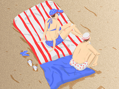 Summer Chill digital illustration illustration illustrator storytelling