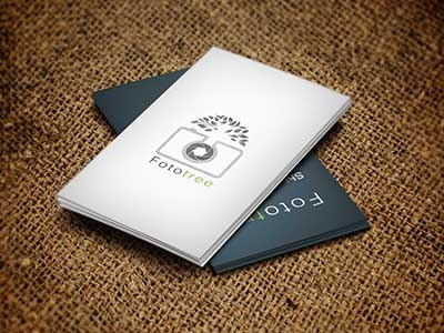 Fototree logo business card fototree logo tree