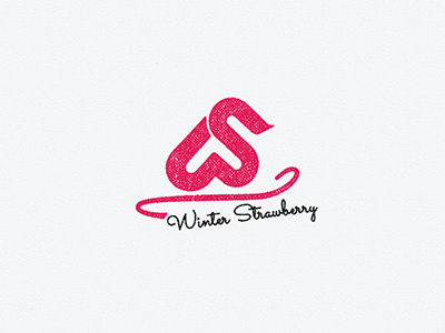 Winter Strawberry logo logo strawberry winter ws