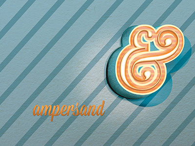 Ampersand Textures and pattern play