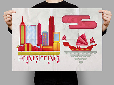 Illustration inspiration: Hong Kong hong kong illustration texture travel