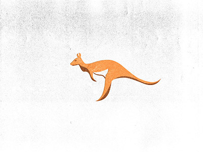 Kangroo Mark animal grid kangroo logo mark