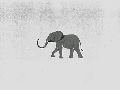 Elephant Mark animal elepant grid logo mark