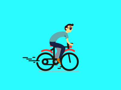 Cycle animation cycle design icon illustration