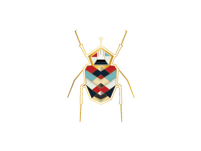 Beetle beetle colors logo scarab