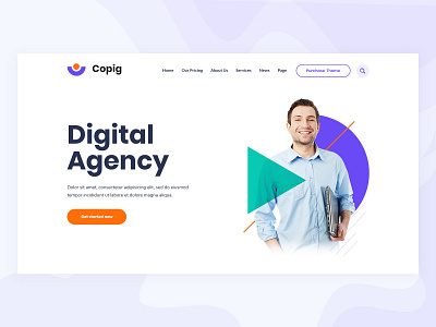 Hero image | Website Design business clean clean creative design minimal mugli ui uiux ux webdesign