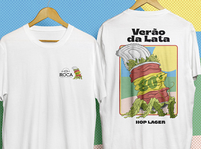 ROCA - Verão da Lata - Label Design beer beer label branding cannabic cannabis craft brew craftbeer graphic design illustration label label desing terpen vector visual identity