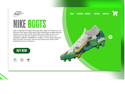 Boots Landing Page Design