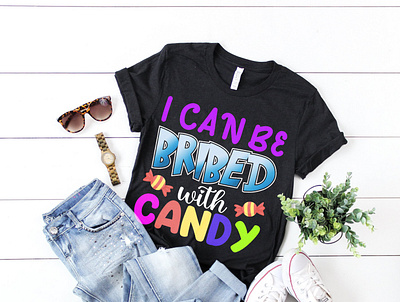 I can be bribed with candy T-Shirt design